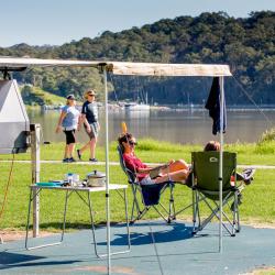 Some of our Powered Tent Sites have waterfront views